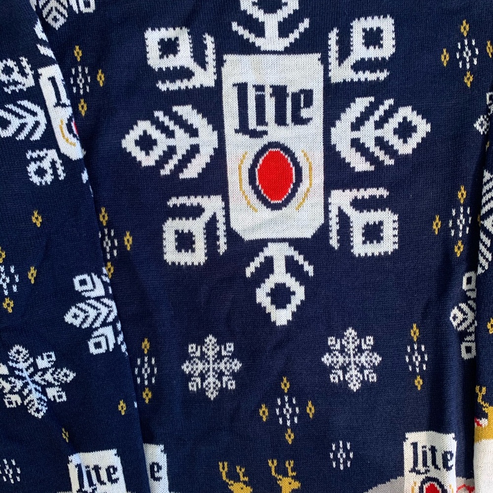 Miller Lite Ugly Christmas Sweater
